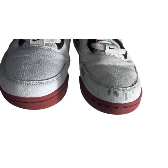 Nike Air Flight Legacy Men’s 8.5 Legacy White Red Sneakers High Tops Streetwear - Picture 6 of 12